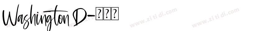 Washington D字体转换